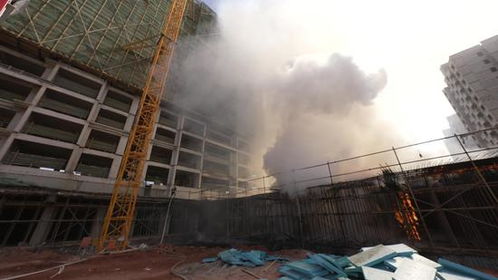 鄂尔多斯市一建设工程施工现场起火消防部门及时救援