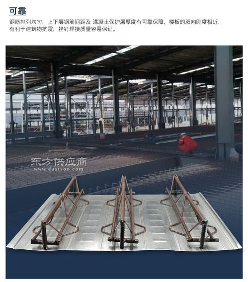 工厂建筑工程用楼承板 TD4 90钢筋桁架楼承板